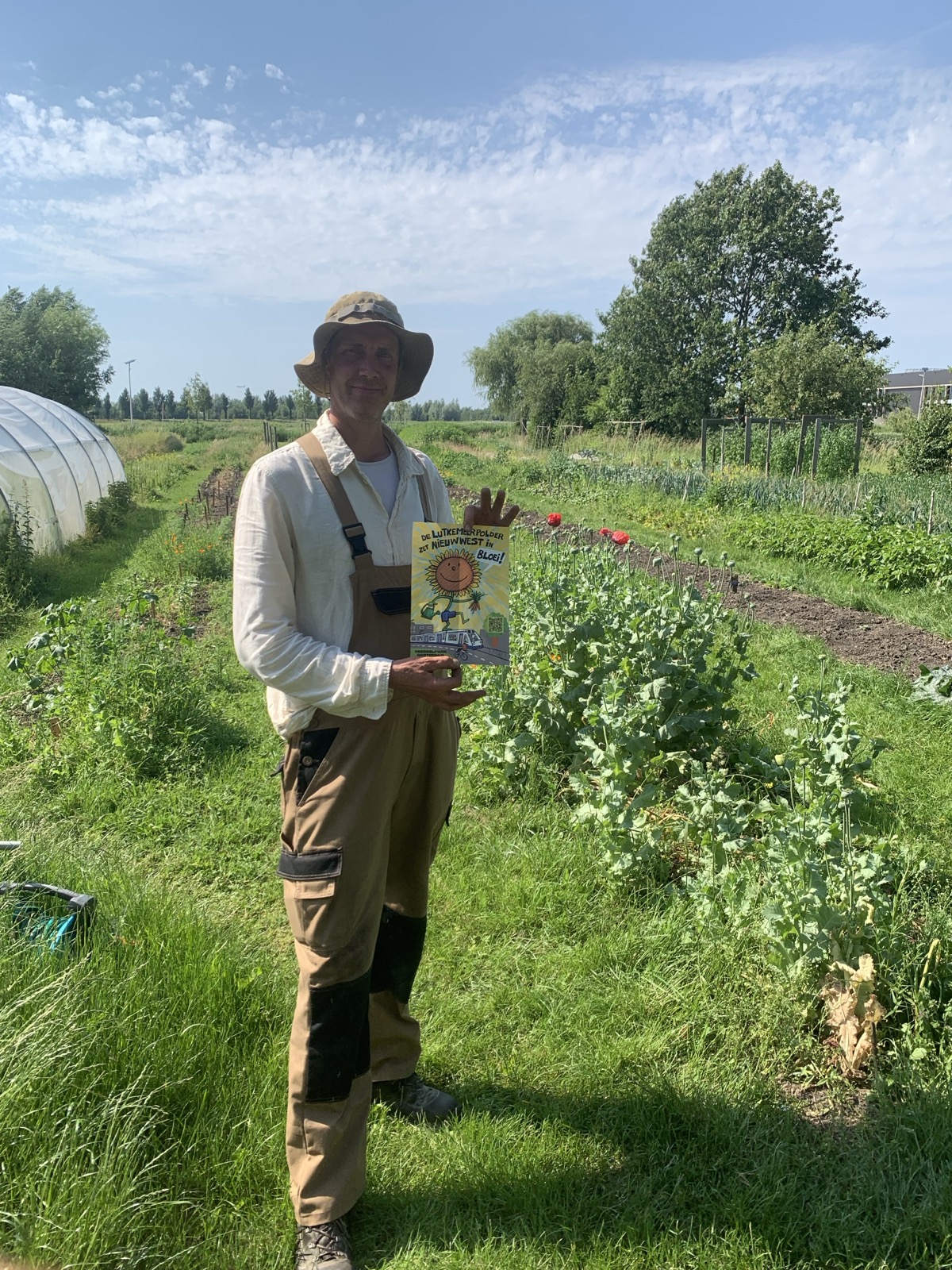 Friso, the farmer of community supported agriculture farm "Pluk de Boterbloem"